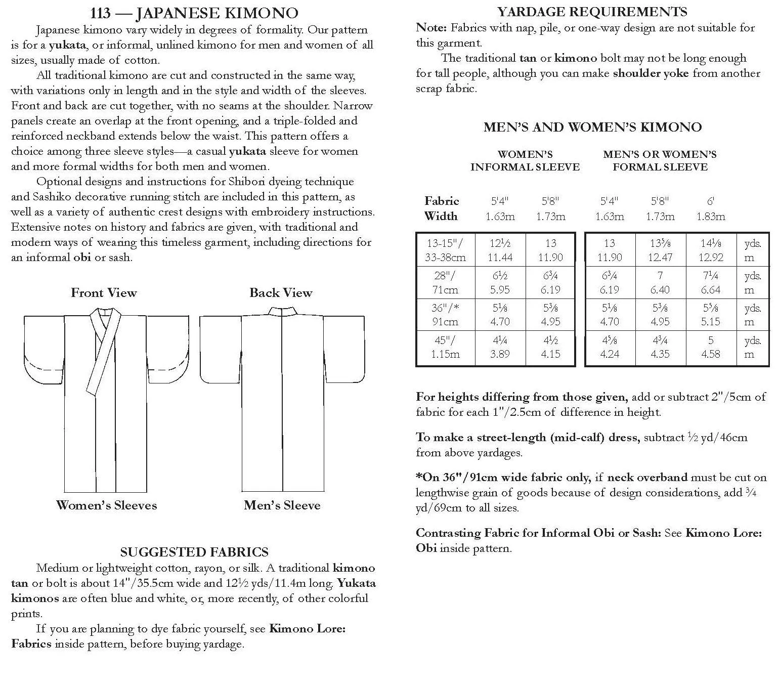 113 Japanese Kimono - PDF