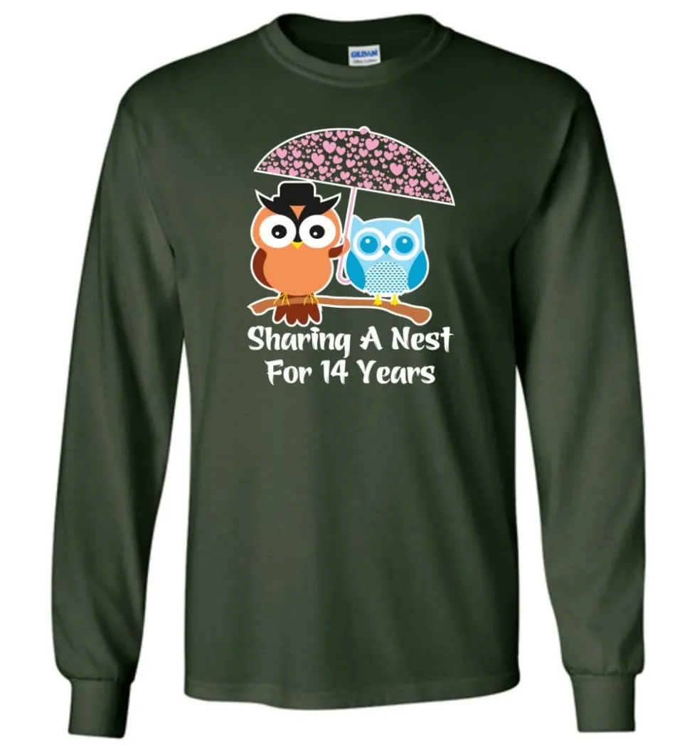 14 Years Wedding Anniversary Gifts Valentine's Day Long Sleeve T-Shirt