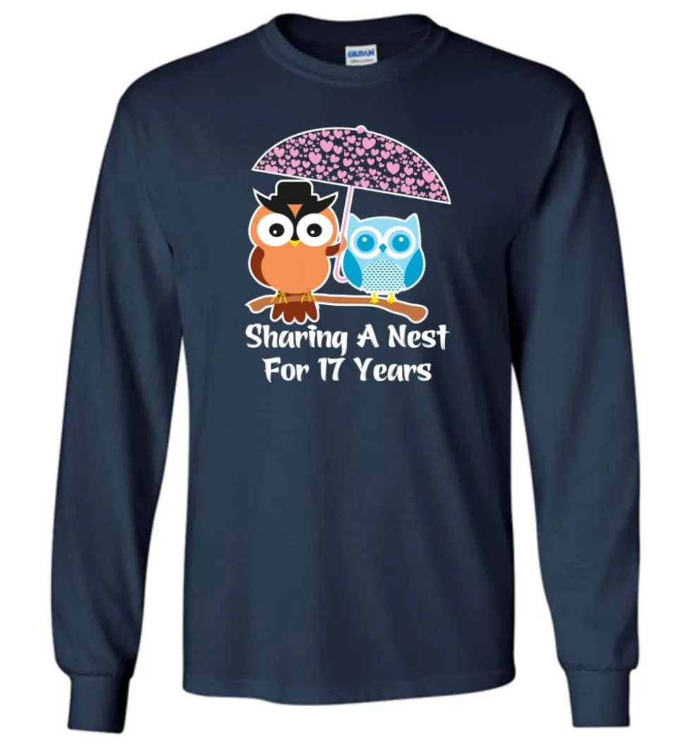 17 Years Wedding Anniversary Gifts Valentine's Day Long Sleeve T-Shirt