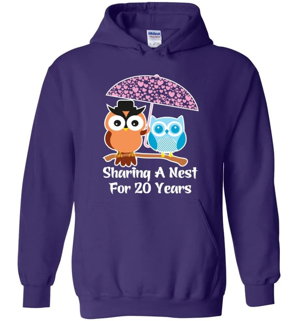 20th Wedding Anniversary Hoodie - Perfect Valentines Day Gift