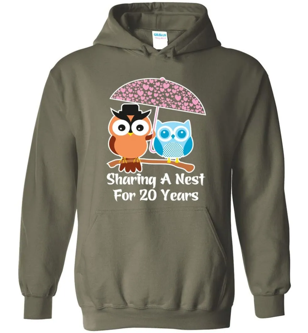 20th Wedding Anniversary Hoodie - Perfect Valentines Day Gift