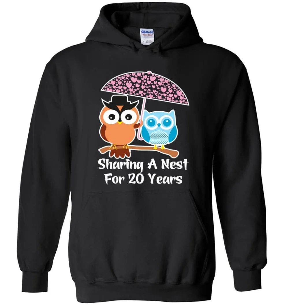 20th Wedding Anniversary Hoodie - Perfect Valentines Day Gift