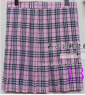 2017 Hot Midi Pleated Women Skirts High Waist Red A-Line Short Skirts Uniforms School Tartan Plaid Skirt Saias