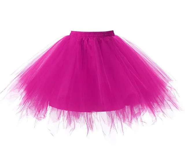 2018 Tulle Skirts Womens High Quality Elastic Stretchy Tulle Teen Layers Summer Womens Adult Tutu Skirt  Pleated Mini Skirts