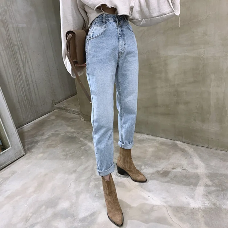 2023 Harem Pants Vintage High Waist Jeans Woman Boyfriends Women's Jeans Full Length Mom Jeans Cowboy Denim Pants Vaqueros Mujer