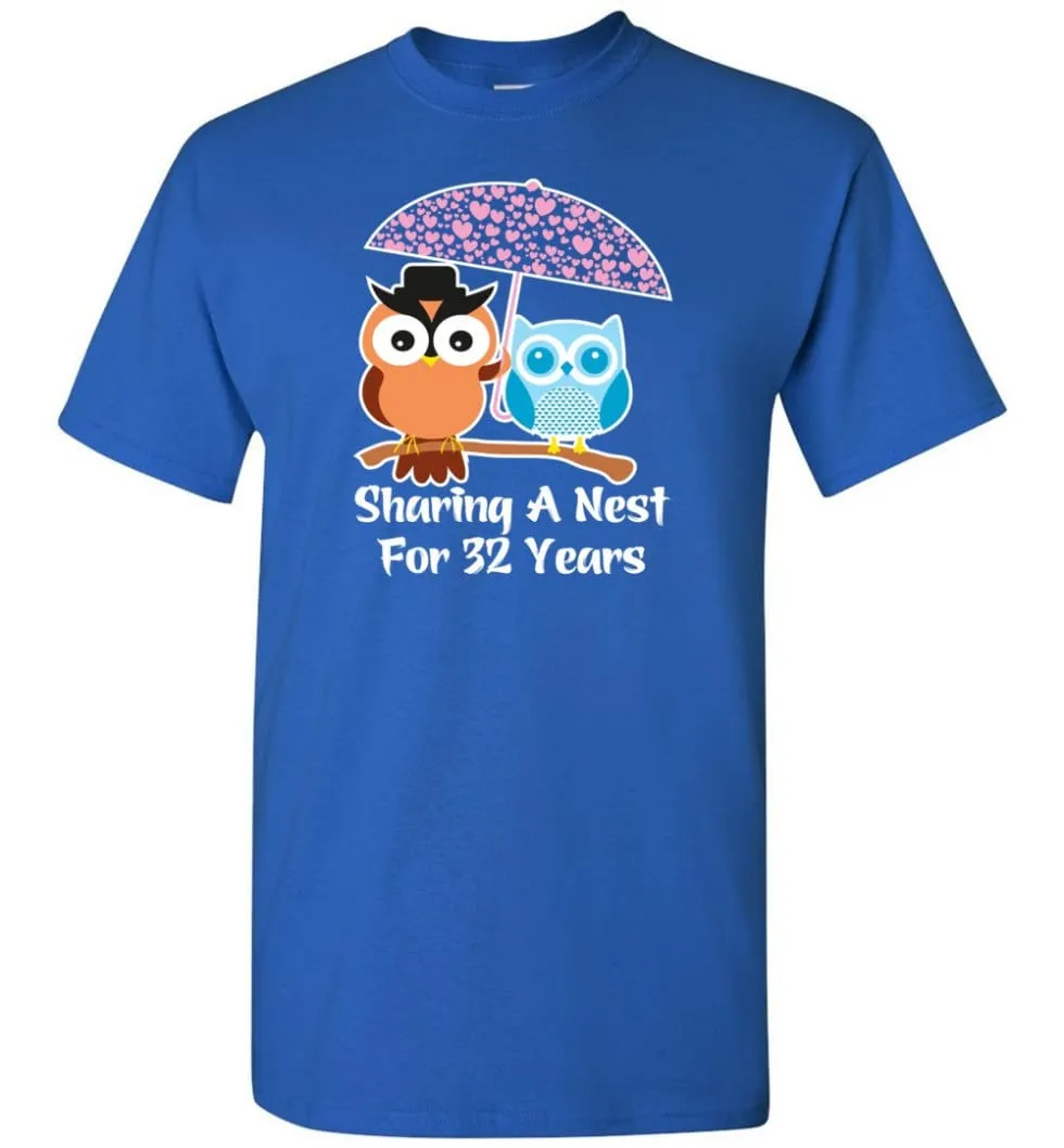 32 Years Wedding Anniversary Gifts Valentine's Day T-shirt