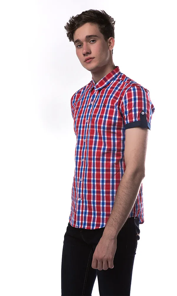 39504 Checkered Shirt - Red