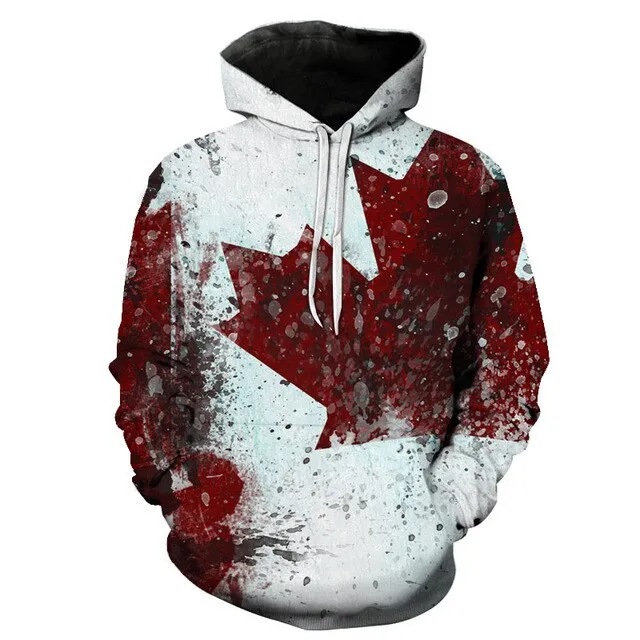 3D Hoodies National flag Canada Hoodies Sweatshirts Fashion Men Women Hoodies Germany/Brazil National flag 3D Hoodie