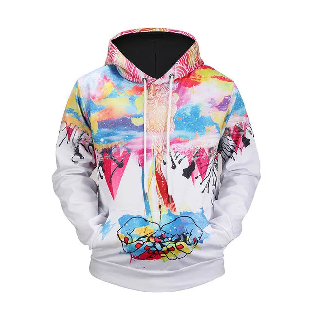 3d print Men/Women  Colorfull Graphic Pullovers