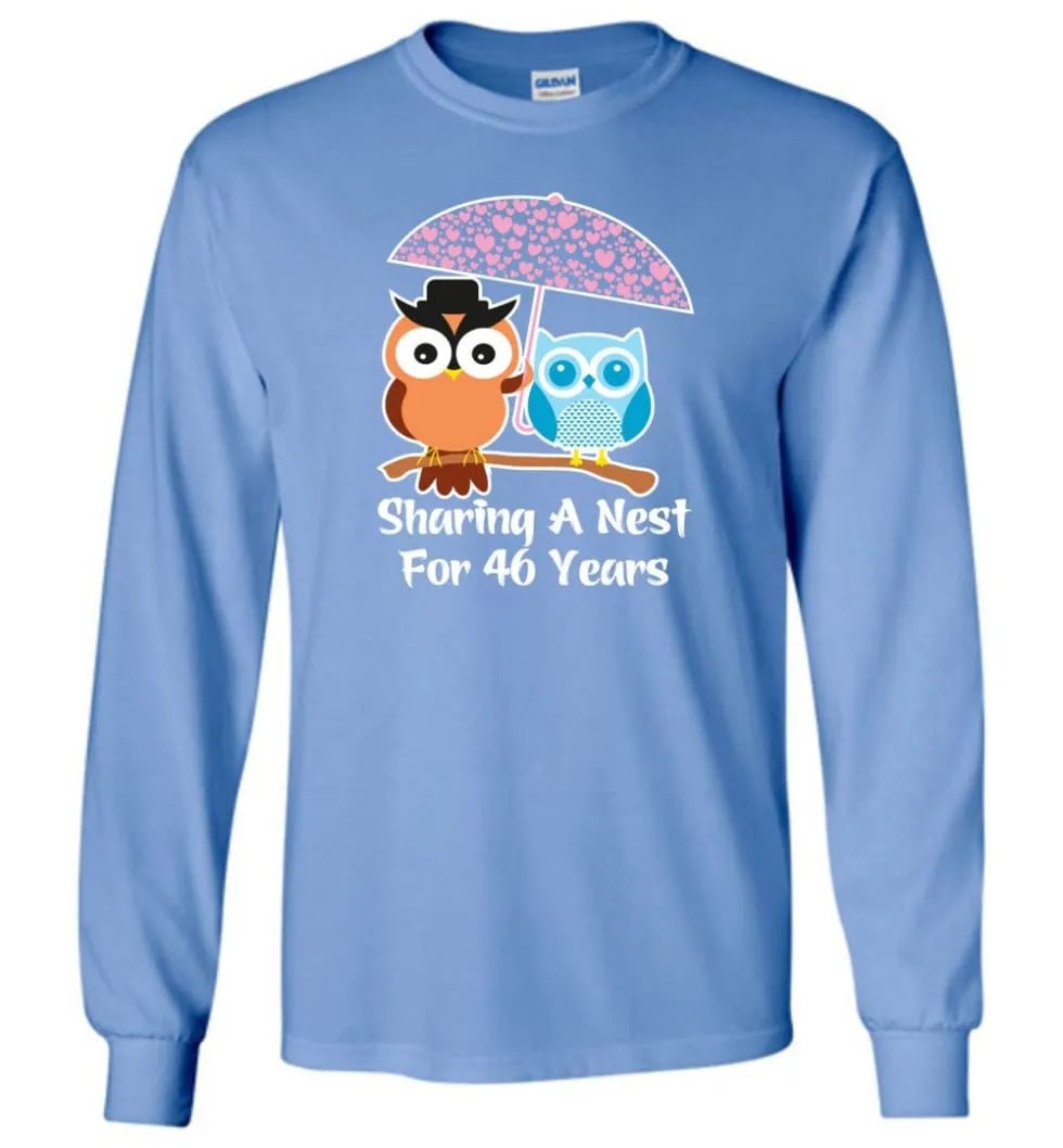 46 Years Wedding Anniversary Gifts Valentine's Day Long Sleeve T-Shirt