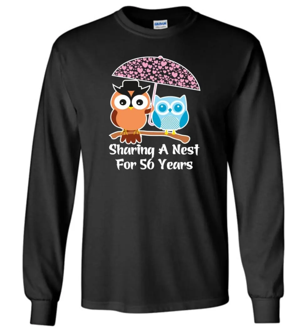 56 Years Wedding Anniversary Gifts Valentine's Day Long Sleeve T-Shirt