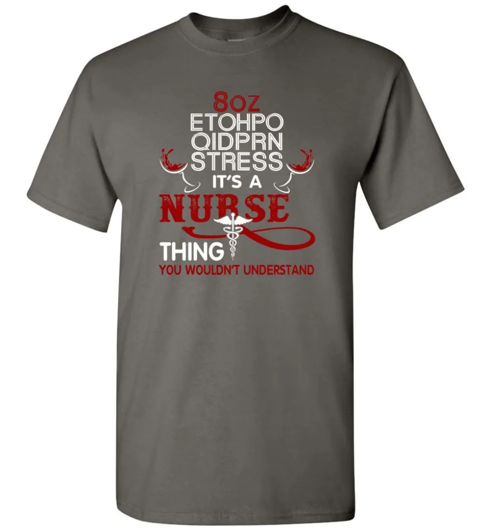 8oz Etohpo qidprn Stress It's A Nurse Thing Funny Nurse Christmas Sweater - T-Shirt