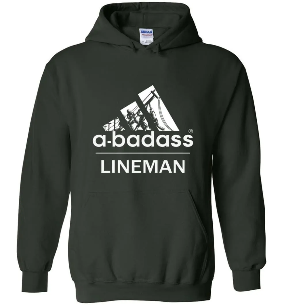 A Badass Lineman Shirts My Daddy Is A Lineman Shirt - Hoodie