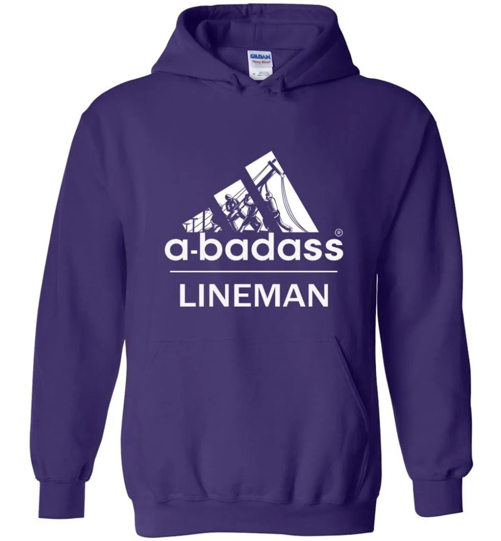 A Badass Lineman Shirts My Daddy Is A Lineman Shirt - Hoodie