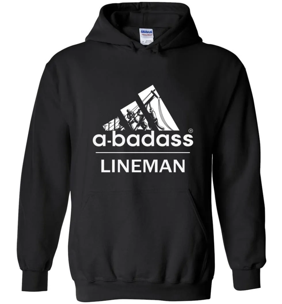 A Badass Lineman Shirts My Daddy Is A Lineman Shirt - Hoodie