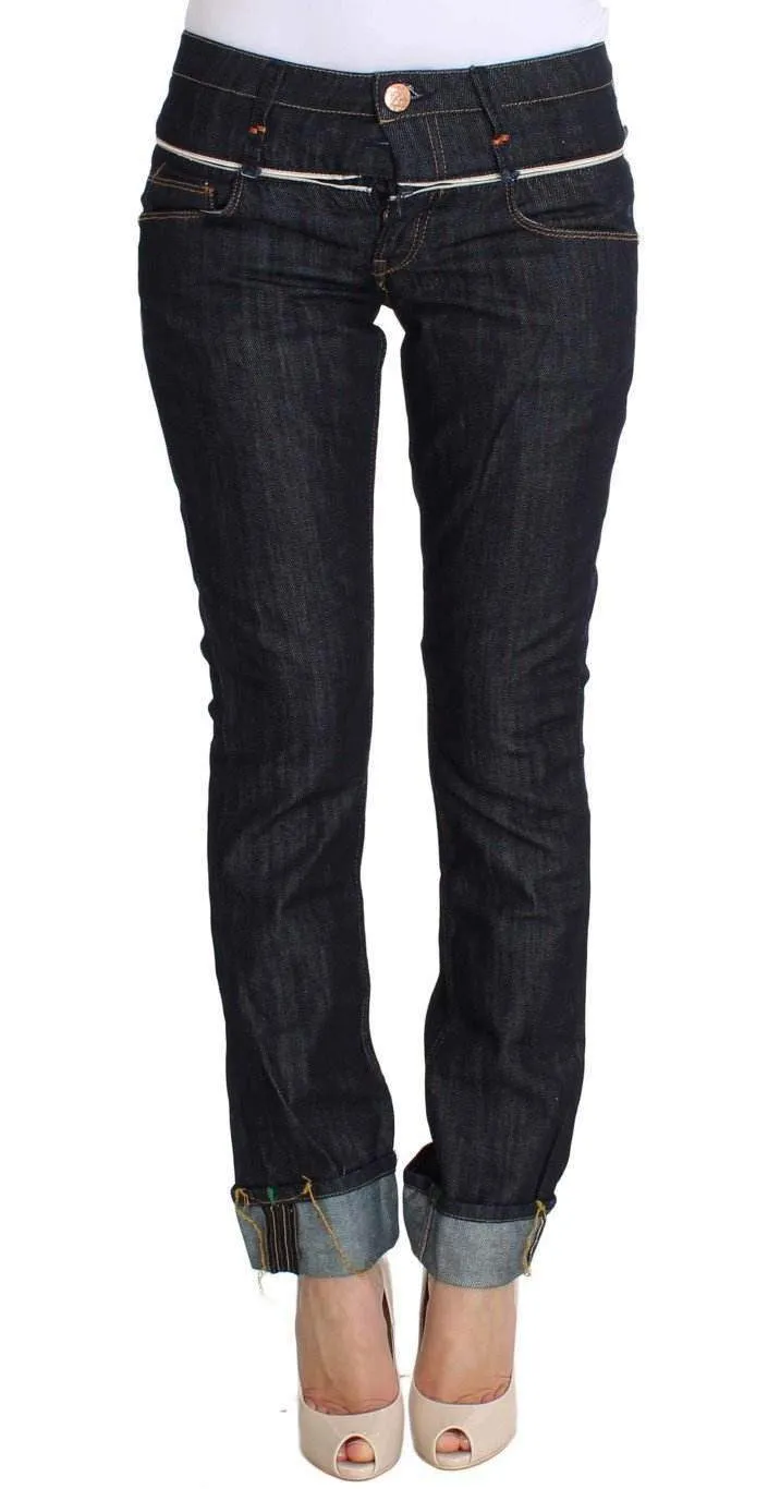 ACHT  Denim Cotton Bottoms Straight Fit Jeans