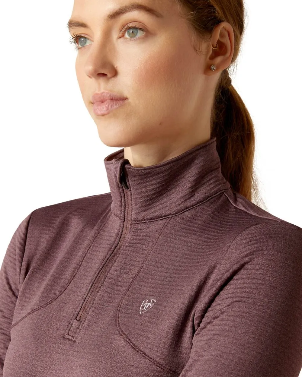 Ariat Womens Gridwork 1/4 Zip Base Layer