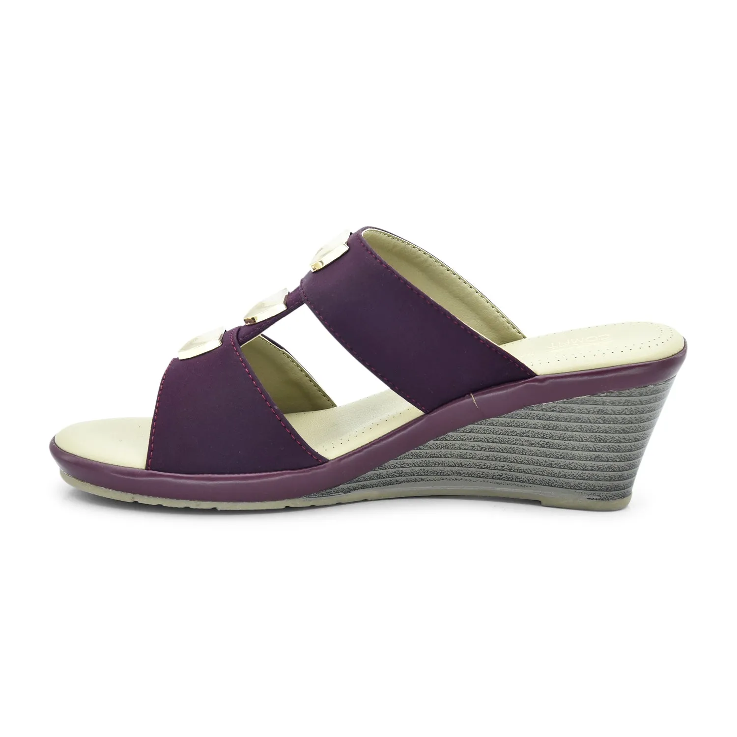 Bata Low-Heel Wedge Sandal for Women