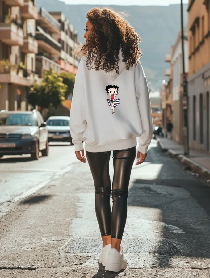 BETTY BOOP HOODIE - WHITE