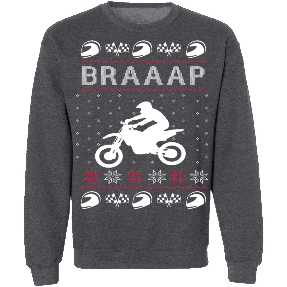 Braaap Motocross Ugly Christmas Sweater