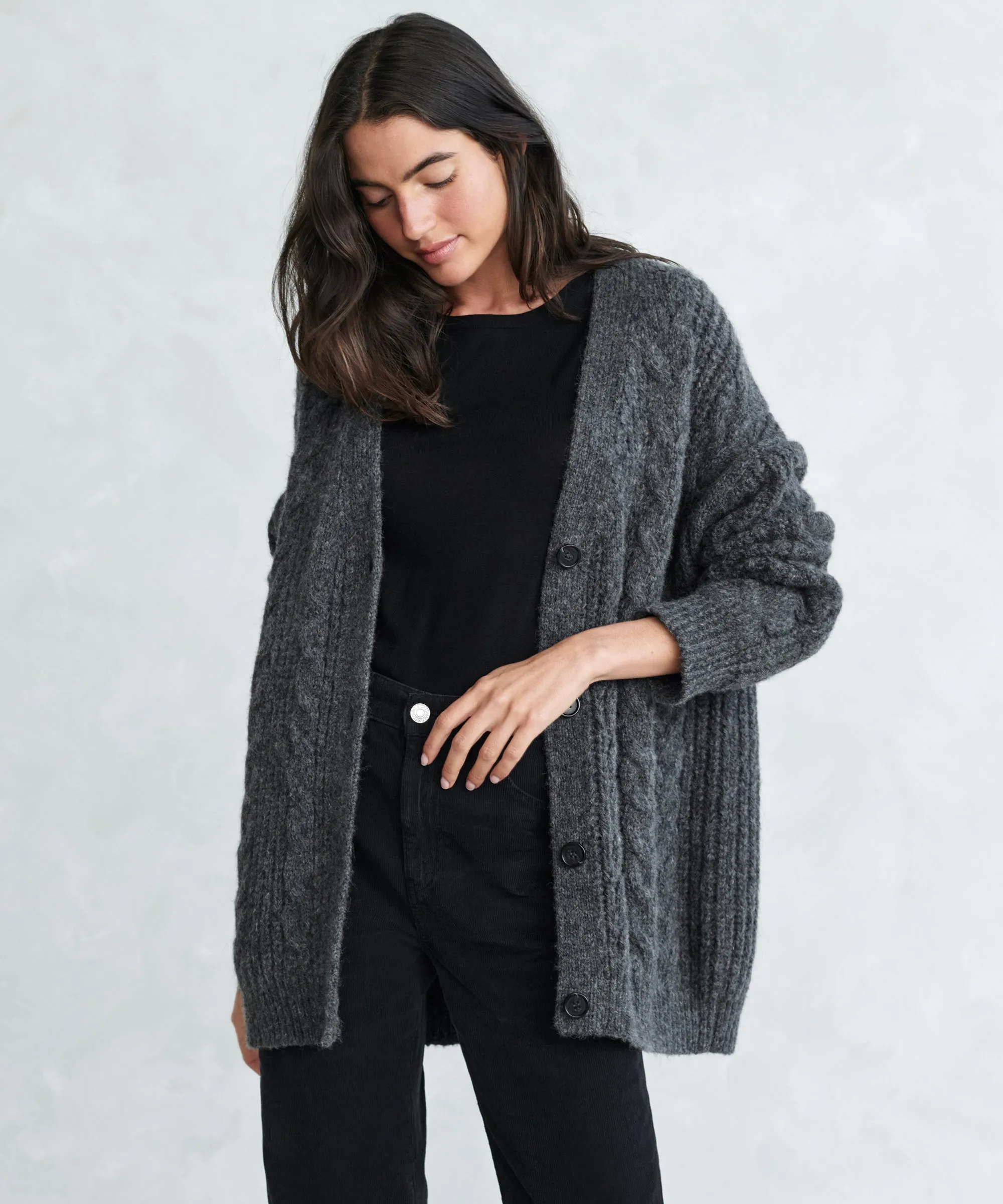 Cable Cocoon Cardigan