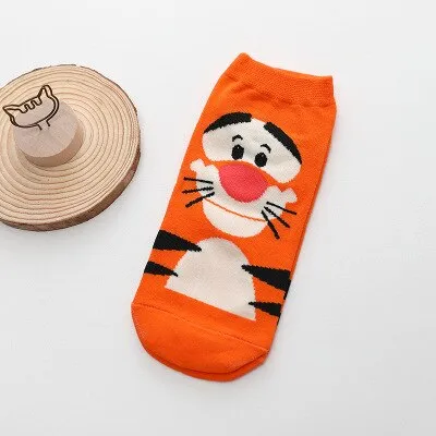 Cartoon Cat dog Animal Women Socks