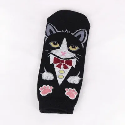 Cartoon Cat dog Animal Women Socks