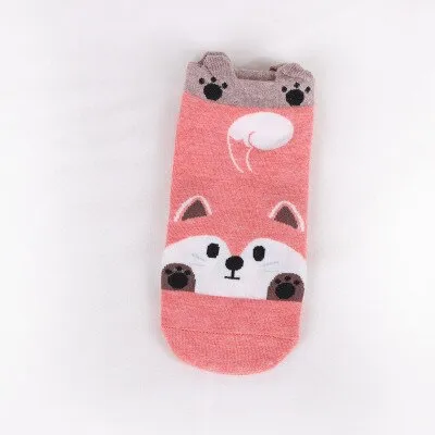 Cartoon Cat dog Animal Women Socks