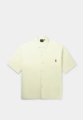 Daily Paper Enzi Seersucker Ss Shirt - Icing Yellow