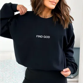 Find God Printed Unisex Oversized Sweatshirt