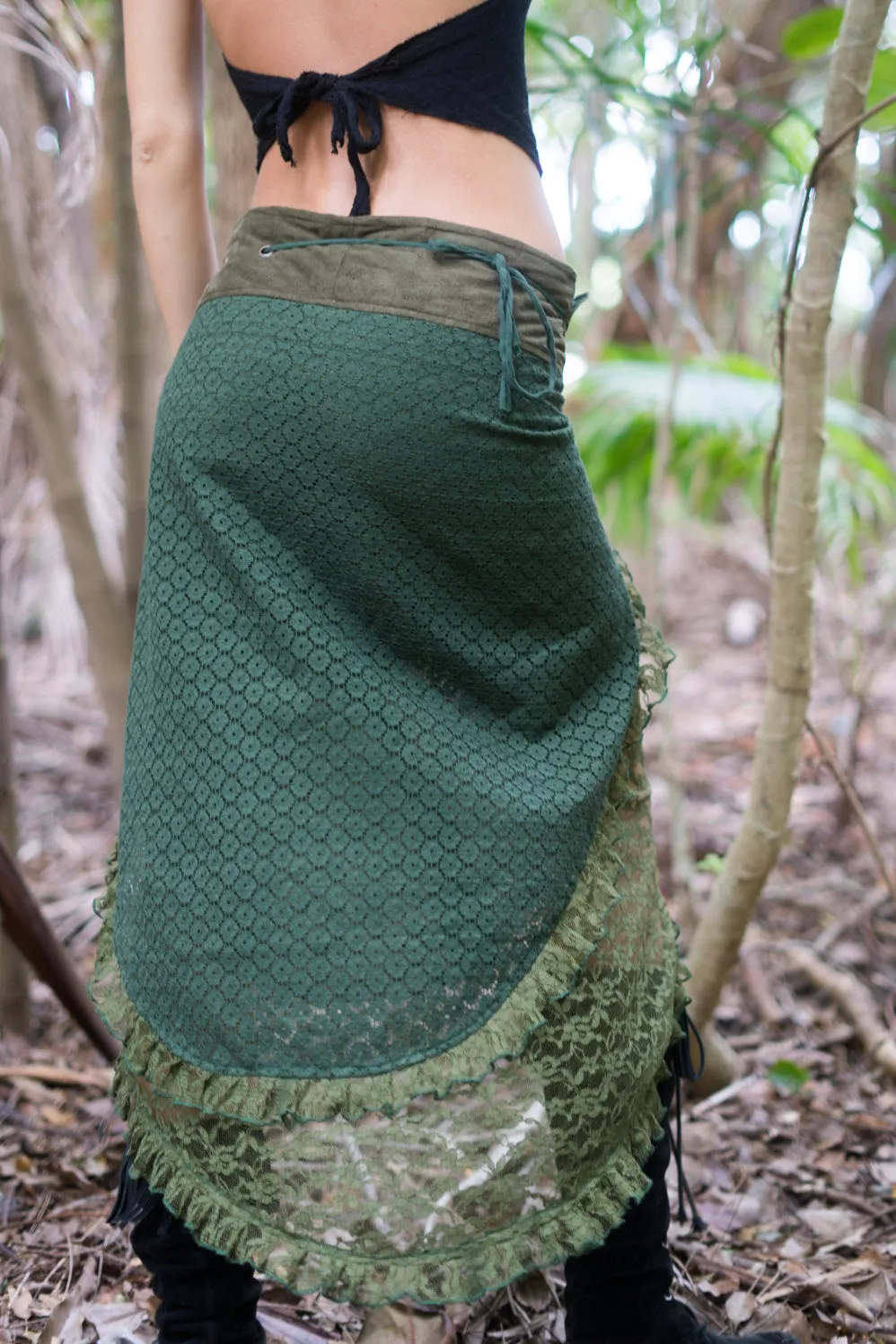 GAIA SKIRT RMX GREEN