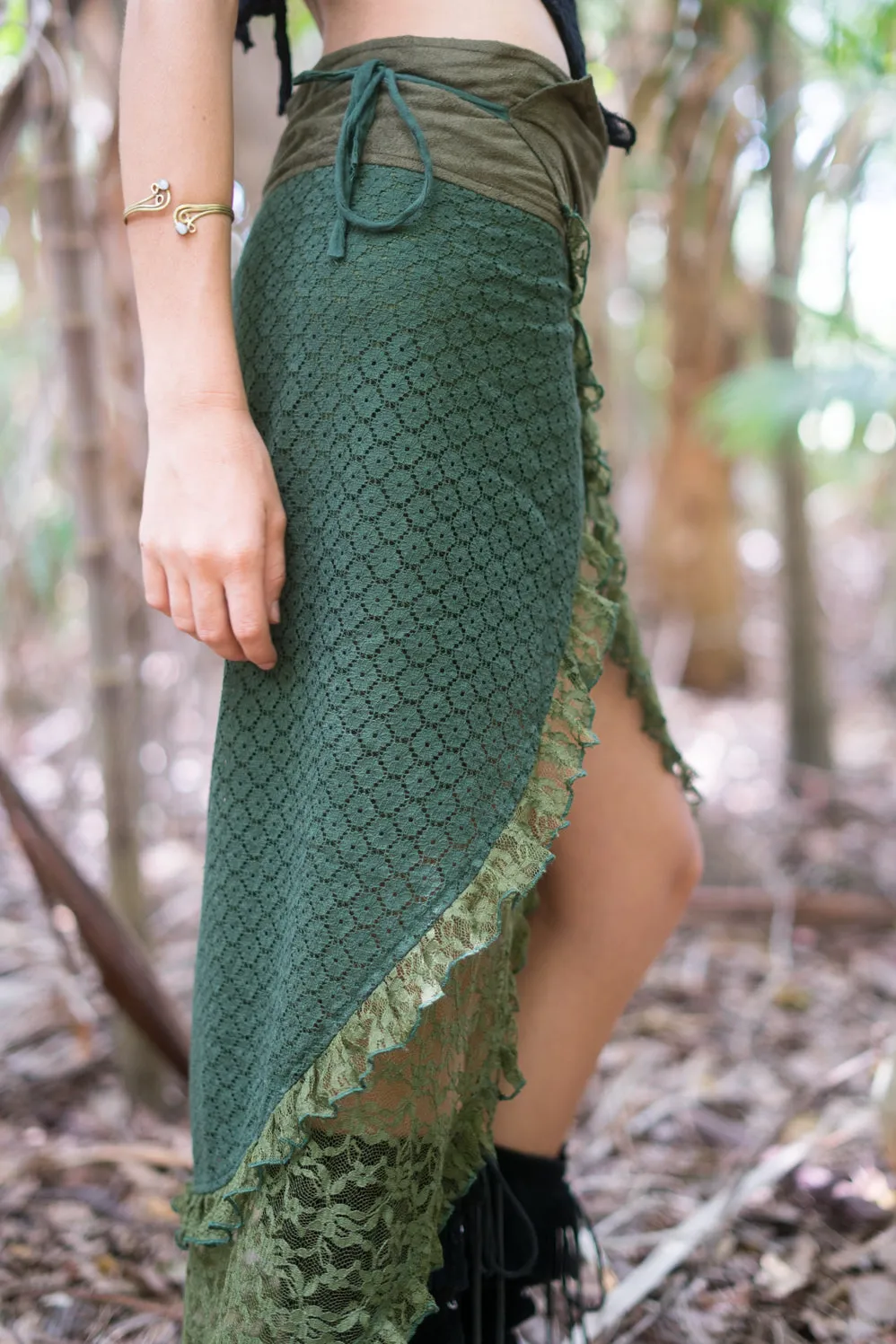 GAIA SKIRT RMX GREEN