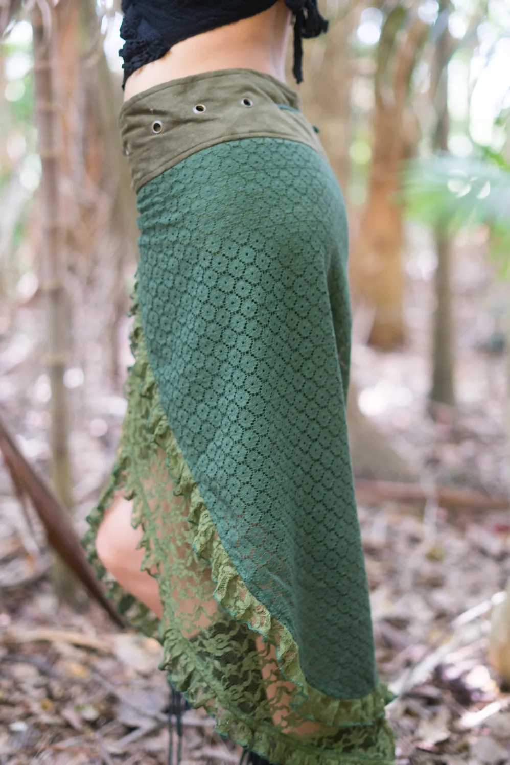 GAIA SKIRT RMX GREEN