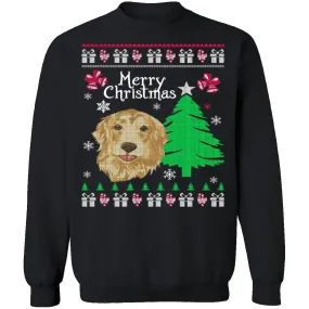 Golden Retriever Ugly Christmas Sweater