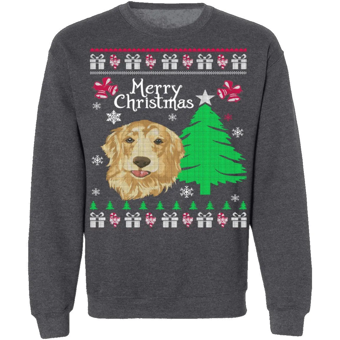 Golden Retriever Ugly Christmas Sweater