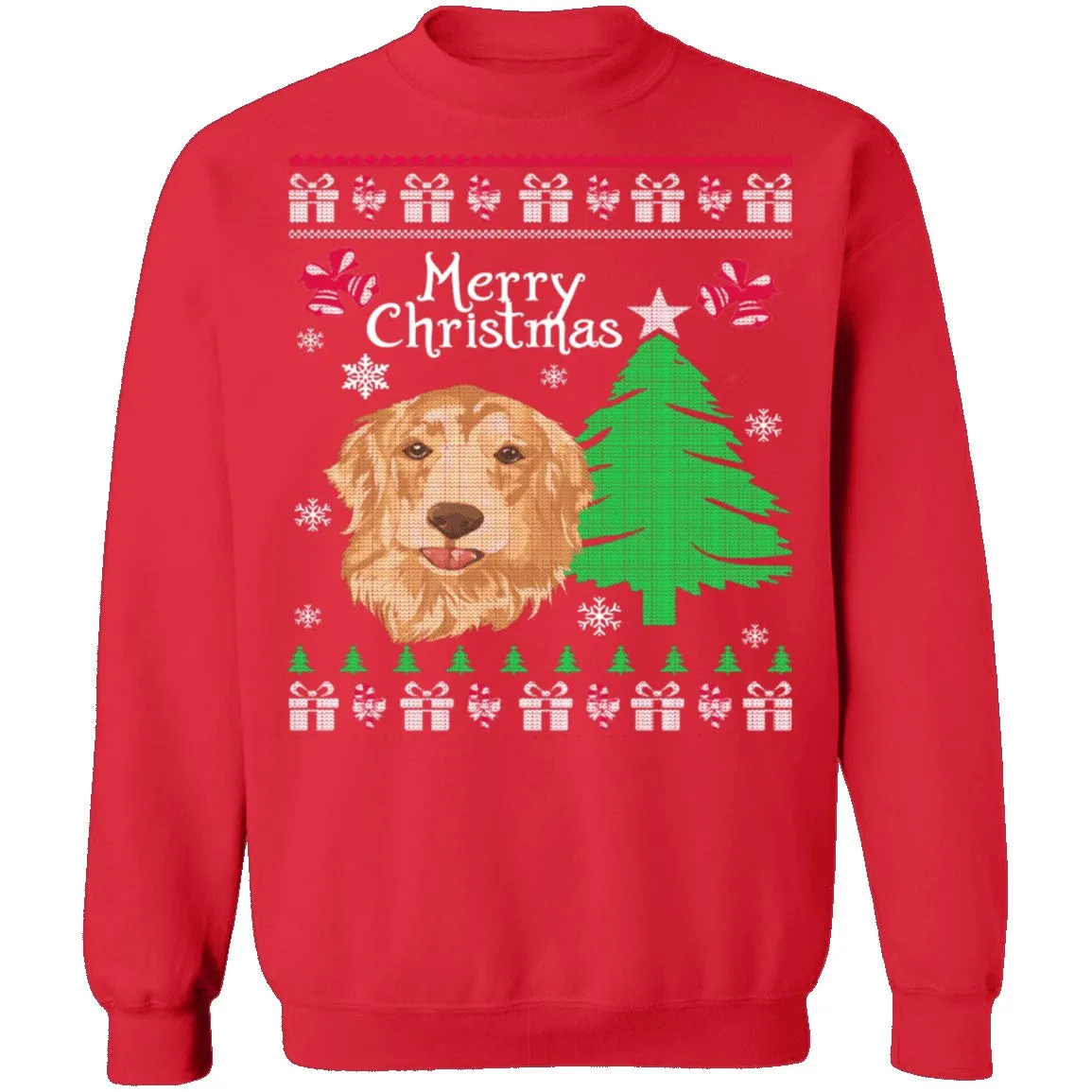 Golden Retriever Ugly Christmas Sweater