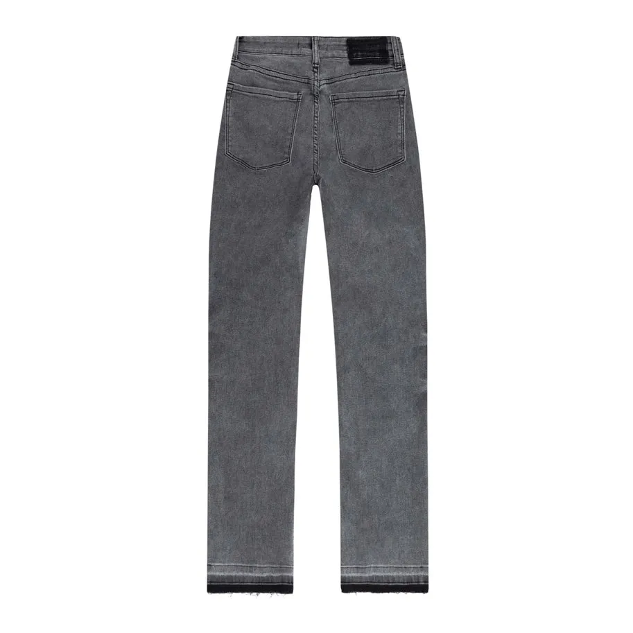 High-Rise Basic Denim Pants - Midnight Black