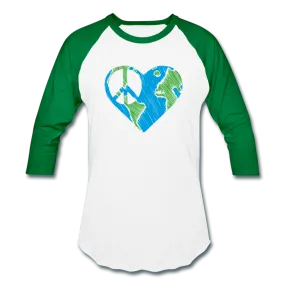 I Heart Peace- Baseball T-Shirt