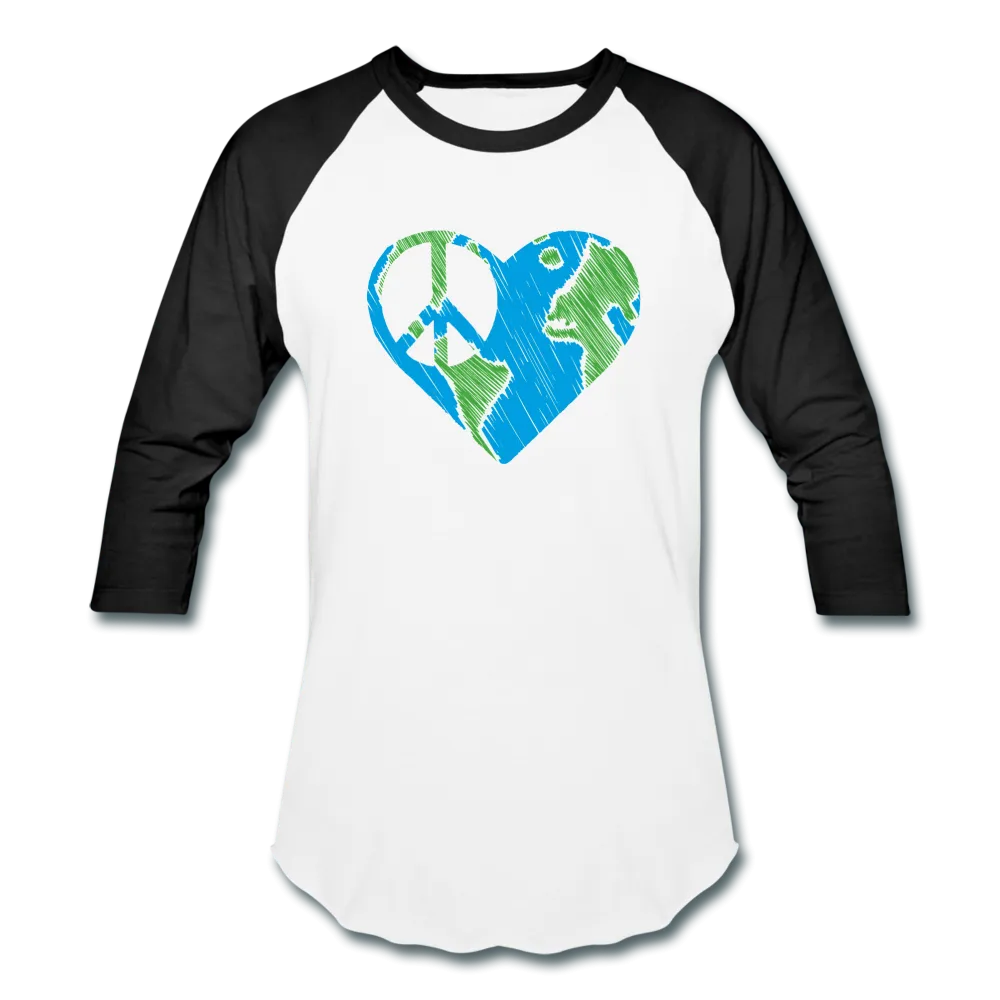 I Heart Peace- Baseball T-Shirt