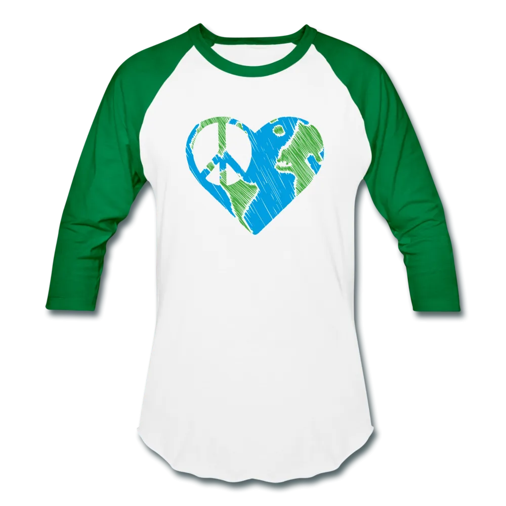 I Heart Peace- Baseball T-Shirt