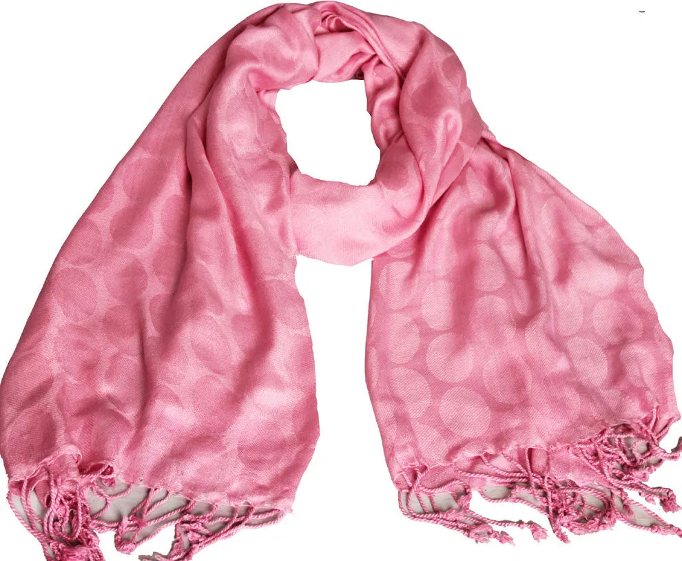 Indian Scarves Womens Wrap India Clothes  (Pink, 68 x 29 inches)