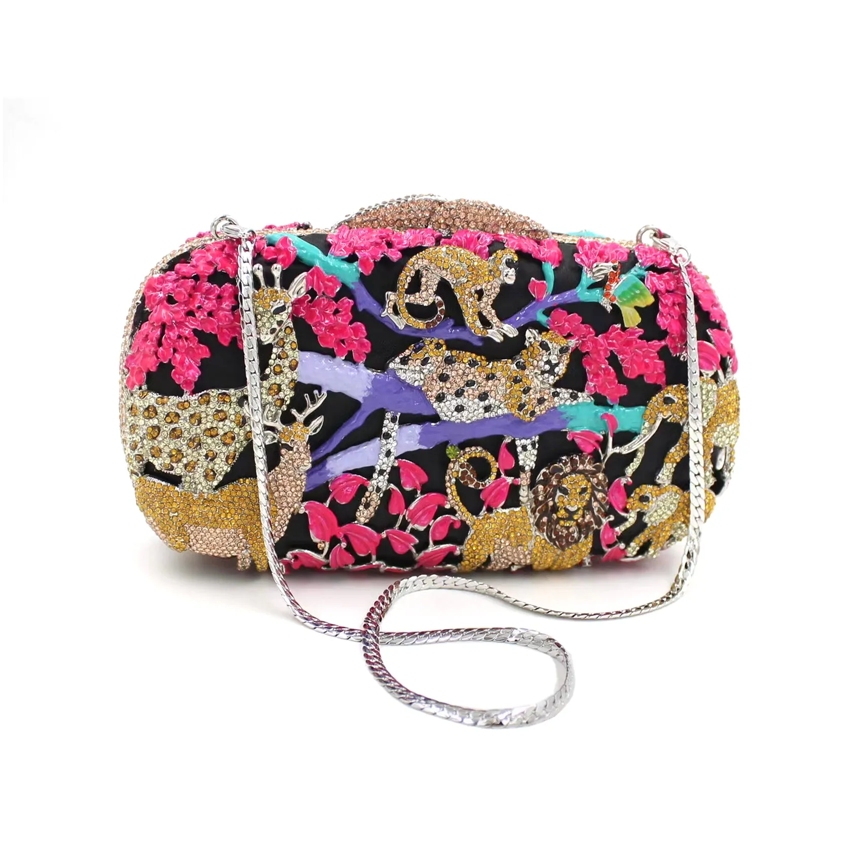 Inlaid Color Rhinestone Evening Bag,Bridal Handmade Clutch -i7bags