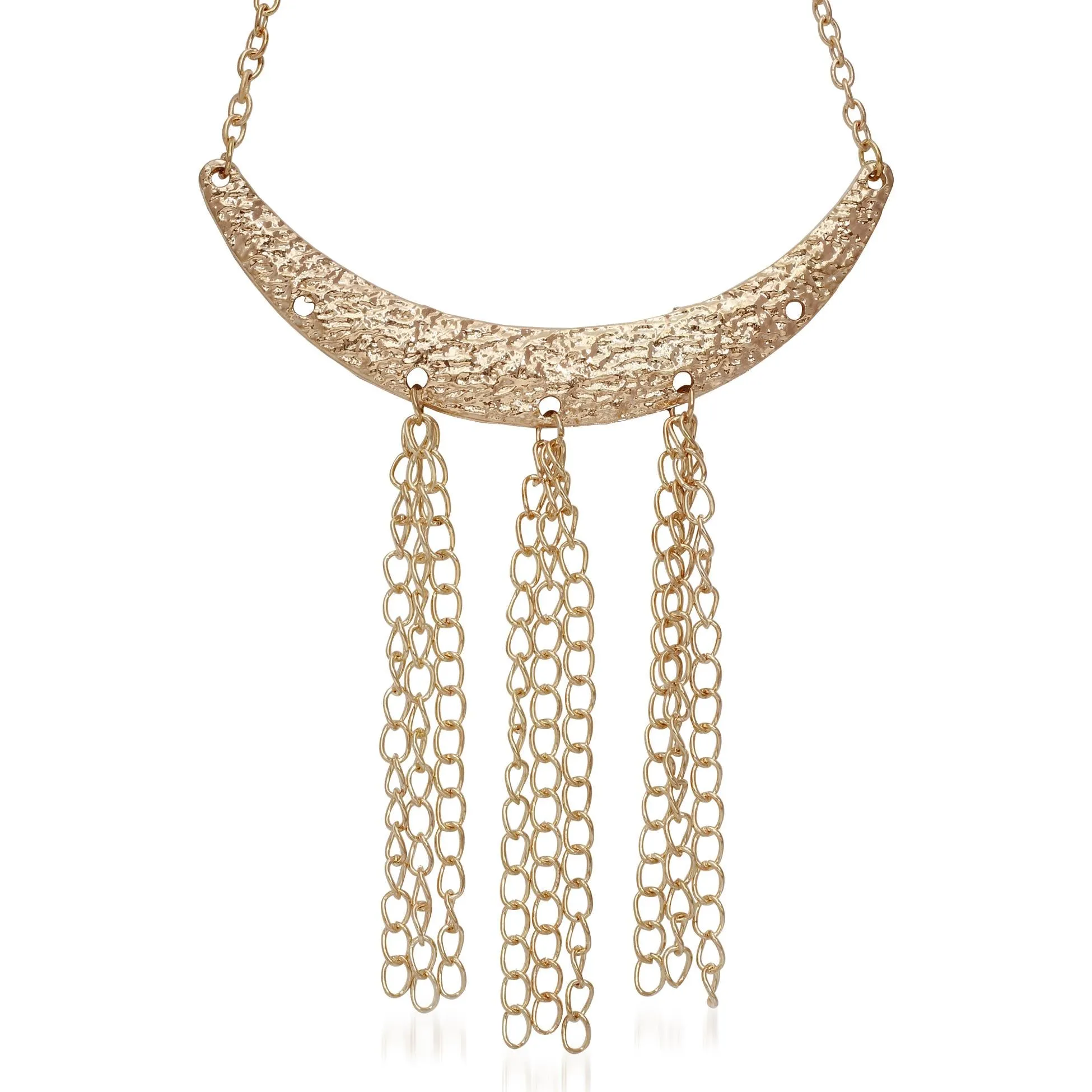 Jeweljunk Gold Plated  Statement Necklace