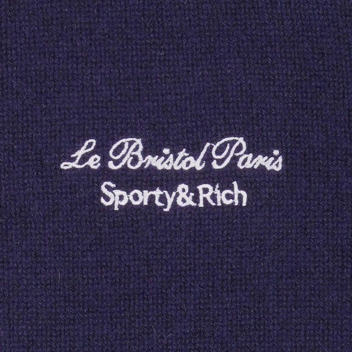   Le Bristol Paris Cashmere Pants 'Navy White'