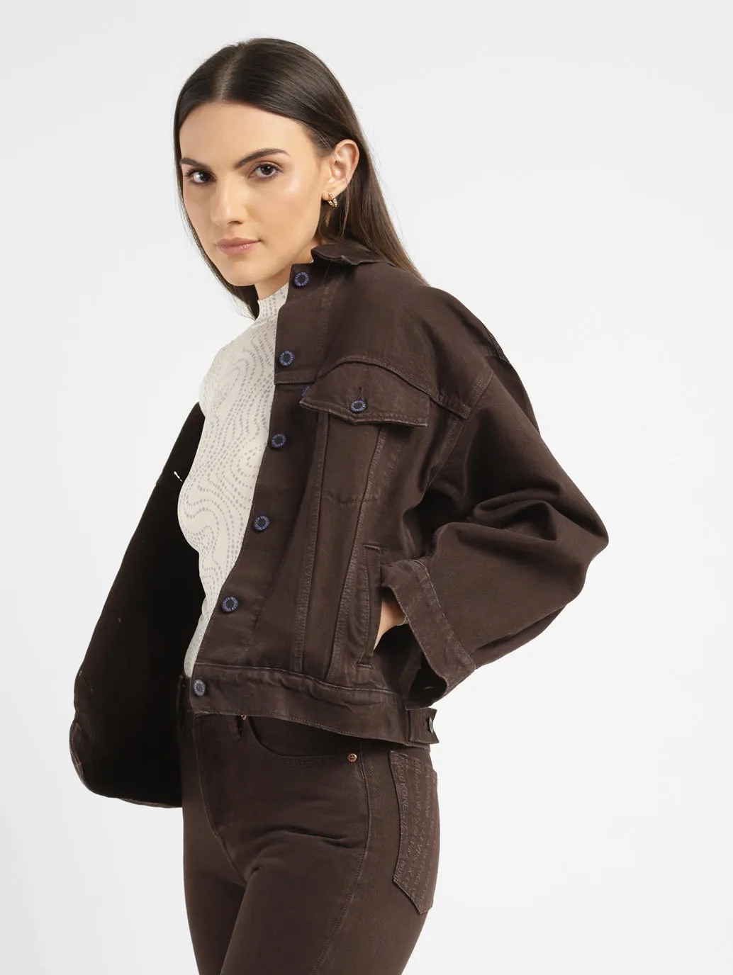 Levi's X Deepika Padukone 501 Originals Brown Jacket