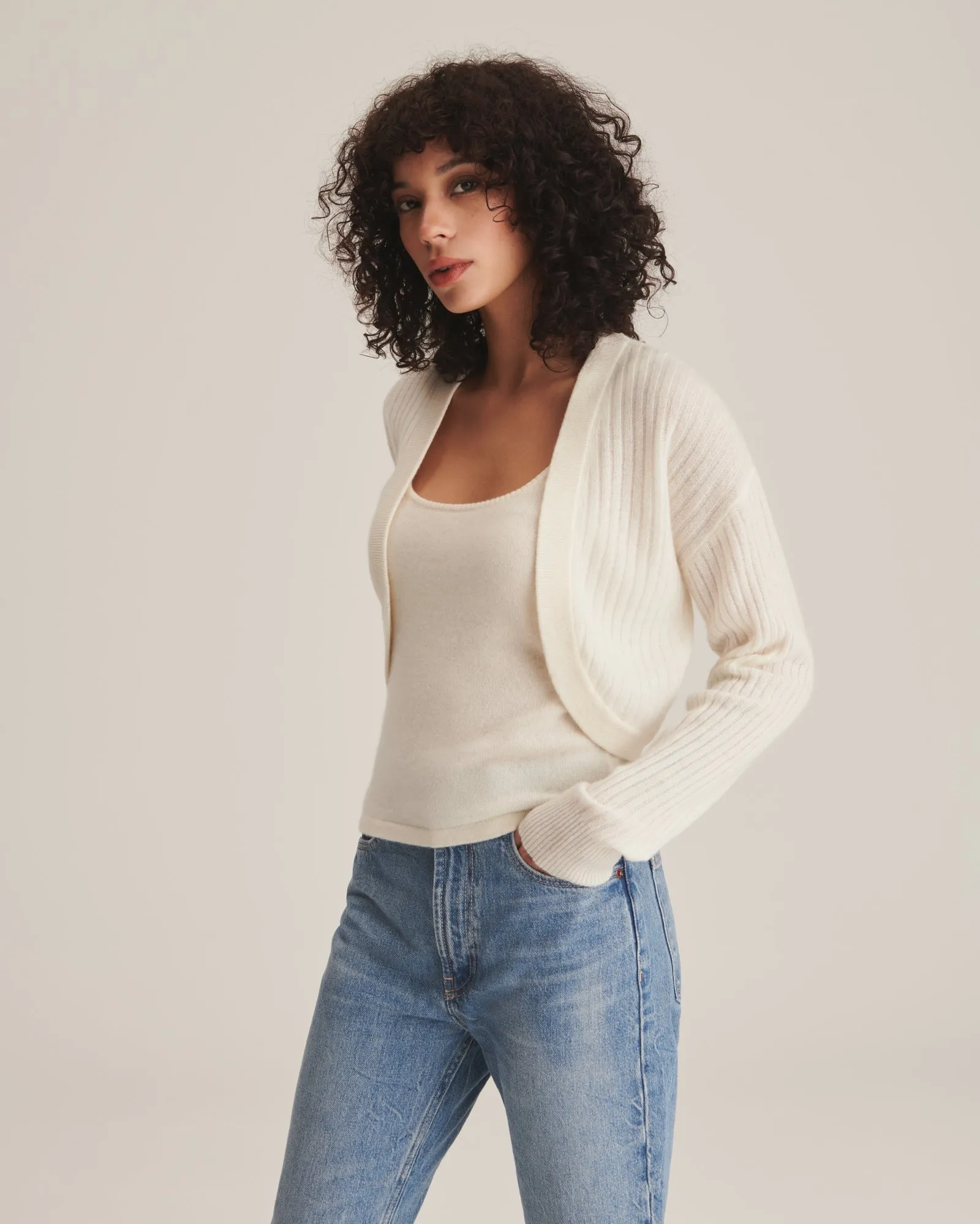 Lightweight Cashmere Bolero