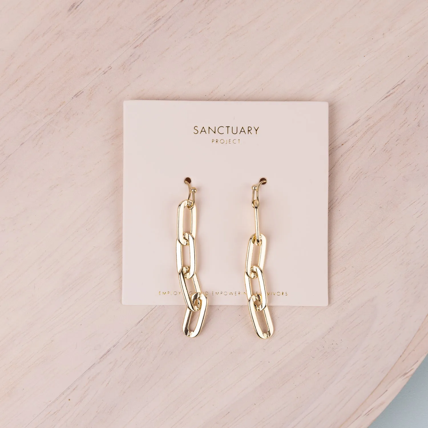 Link Breaker Earrings by Sanctuaire