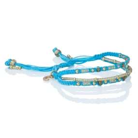 Love Yourself - Beaded Bracelet - Blue