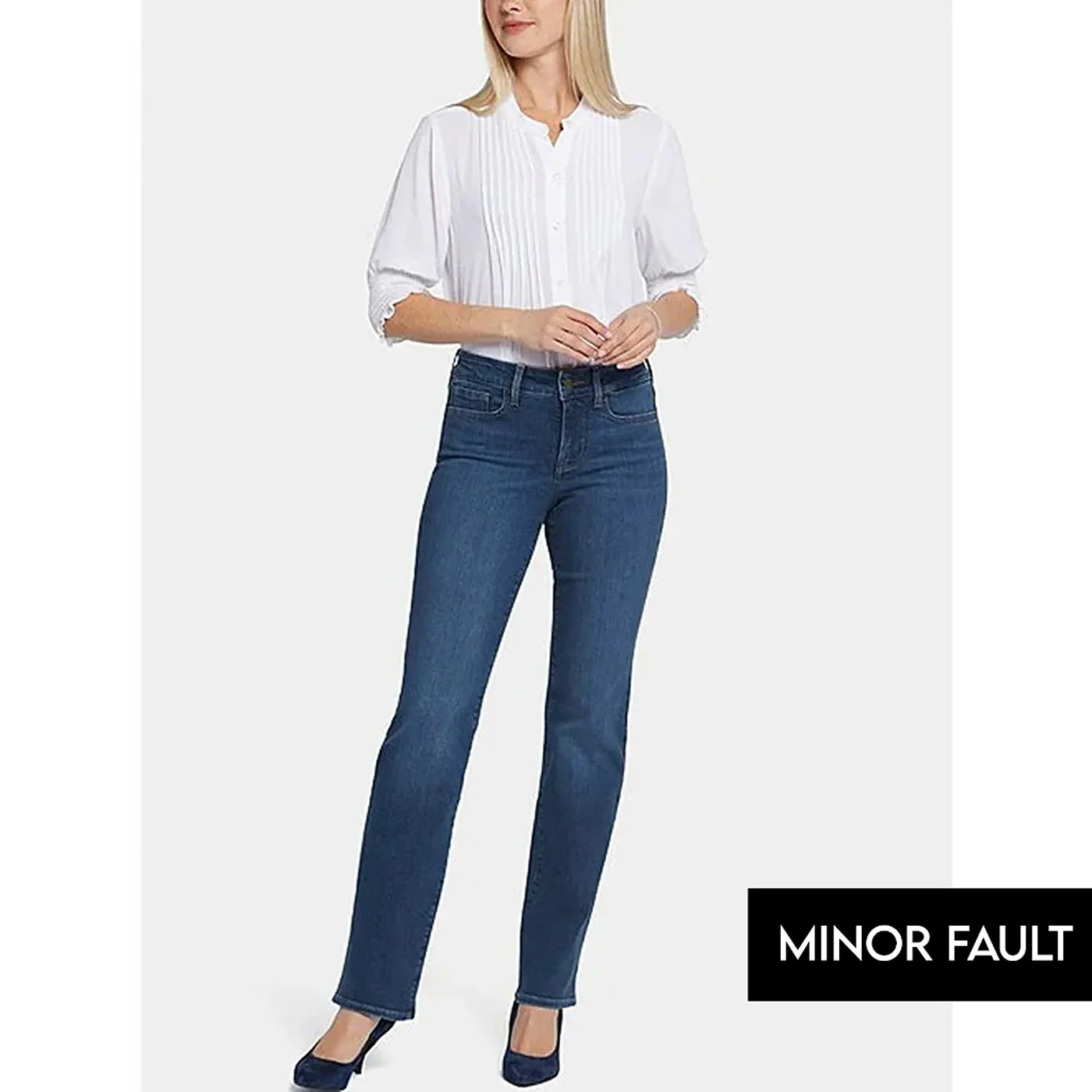 (Minor Fault) Blue Straight Fit Jeans