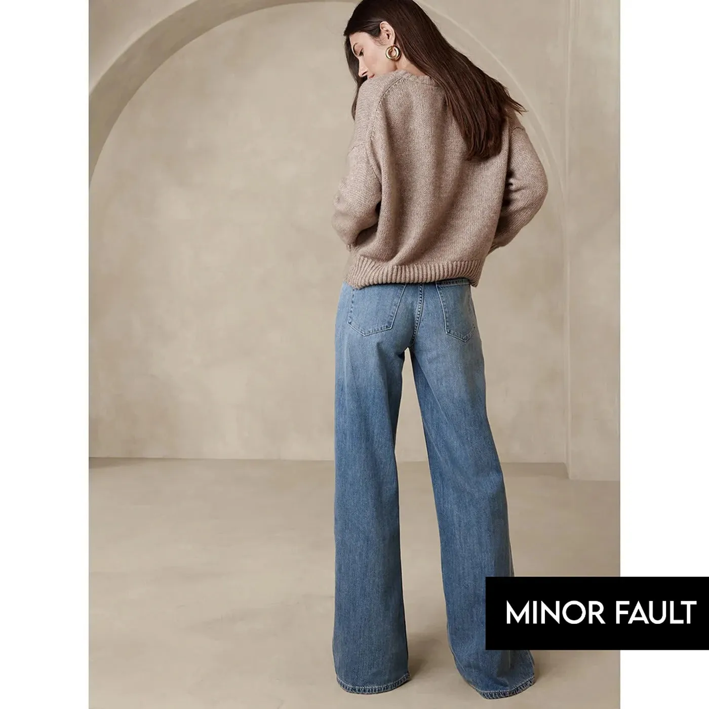 (Minor Fault) BR Blue Wide Leg Jeans